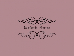 Neoclassic Fleurons Free Font Download