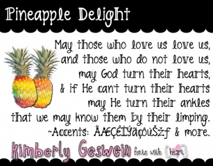Pineapple Deligh Font Download