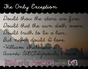The Only Excepti Font Download