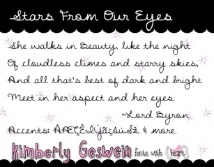 Stars From Our Eyes Font Download
