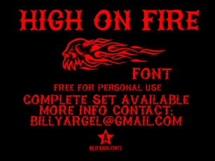 HIGH ON FIRE Font Download