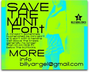 SAVE THE MINI Font Download
