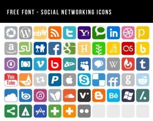 Social Networking Icons Font Download