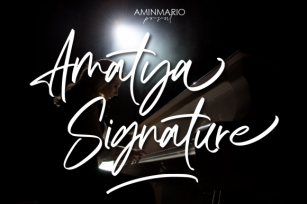 Amatya Signature Font Download