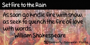 Set Fire to the Rai Font Download