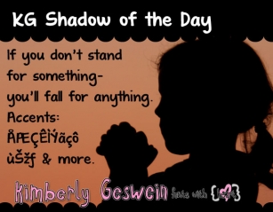 KG Shadow of the Day Font Download
