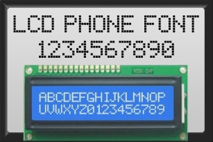 Lcd phone Font Download