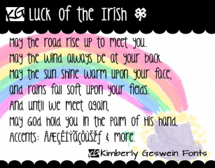 KG Luck of the Irish Font Download