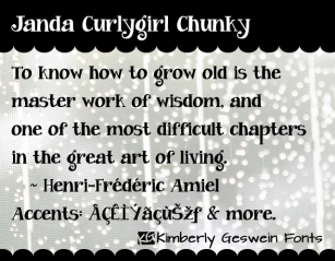 Janda Curlygirl Chunky Font Download