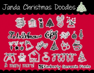 Janda Christmas Doodles Font Download