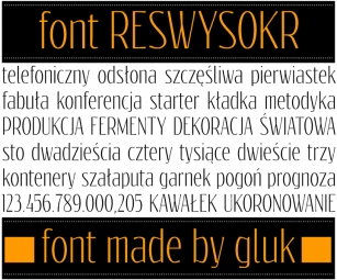 Reswysokr Font Download