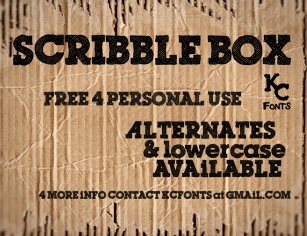 Scribble Box Font Download