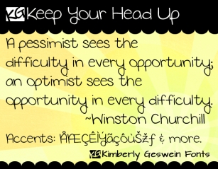 KG Keep Your Head Up Font Download