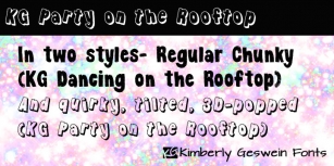 KG Party on the Rooftop Font Download