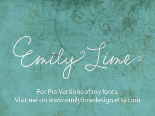 Emily Lime Words Font Download