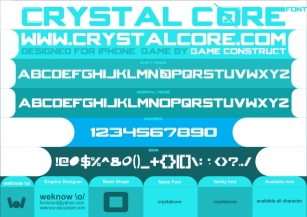 CRYSTALCORE Font Download