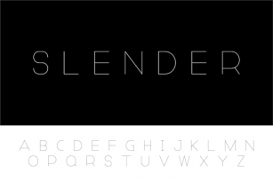 Thin minimalistic vector alphabet Font Download