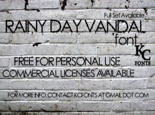 Rainy Day Vandal Font Download