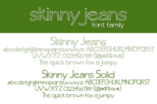 Skinny jeans Font Download