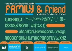 FAMILY & friend Font Download
