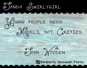 Janda Swirlygirl Font Download