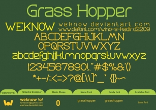 Grass Hopper Font Download