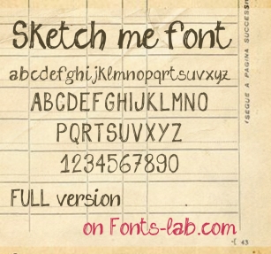 Sketch me Font Download