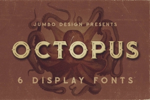 Octopus - Vintage Style Font Font Download