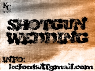 Shotgun Wedding Font Download
