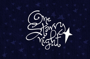 One Starry Nigh Font Download