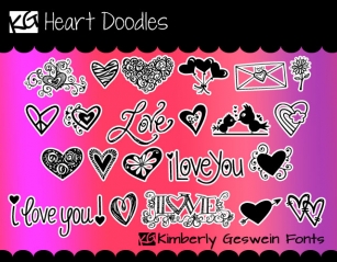 KG Heart Doodles Font Download