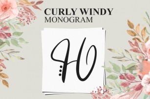 Curly Windy Monogram Font Download