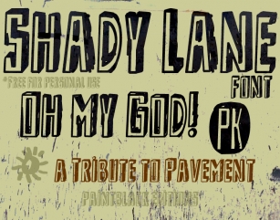 Shady Lane Font Download