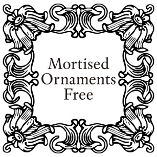 Mortised Ornaments Free Font Download
