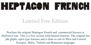 HeptagonFrench Limited Free Edi Font Download