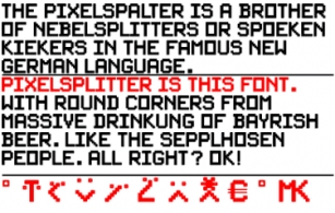 PixelSplitter Font Download
