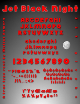 Jet Black Nigh Font Download