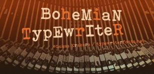 Bohemian typewriter Font Download