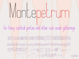 Montepetrum Font Download