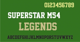 Superstar M54 Font Download