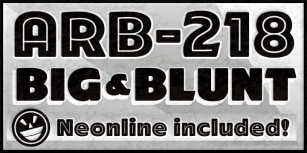 ARB-218 Big Blunt MAR-50 Font Download