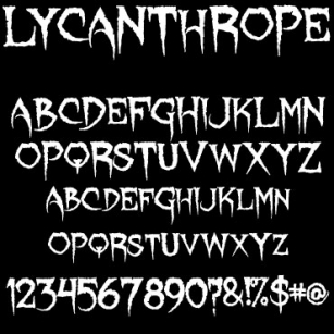 Lycanthrope Font Download