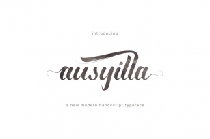 Ausyilla Typeface Font Download