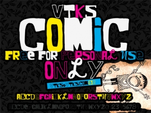 VTKS COMIC Font Download