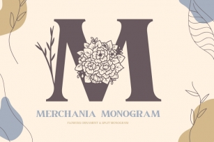 Merchania Monogram Font Download