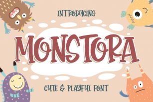Monstora Cute &amp; Playful Font Font Download