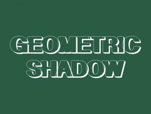 Geometric Shadow Font Download