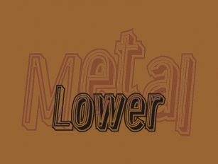 Lower Metal Font Download