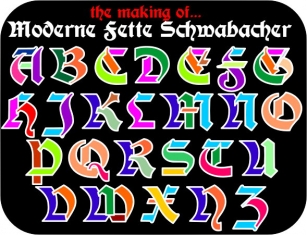 Moderne 3D Schwabacher Font Download