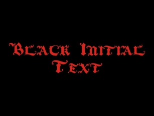 Black Initial Tex Font Download